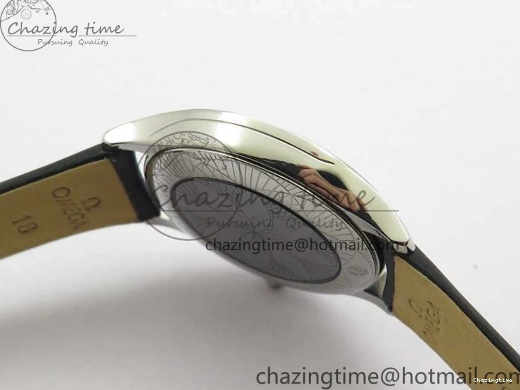 0406 ZeroBulk Ladies’ De Ville Trésor Diamond SS 3AF 1:1 Best Edition White Dial Black Markers On Black fabric strap Swiss Quartz 7880